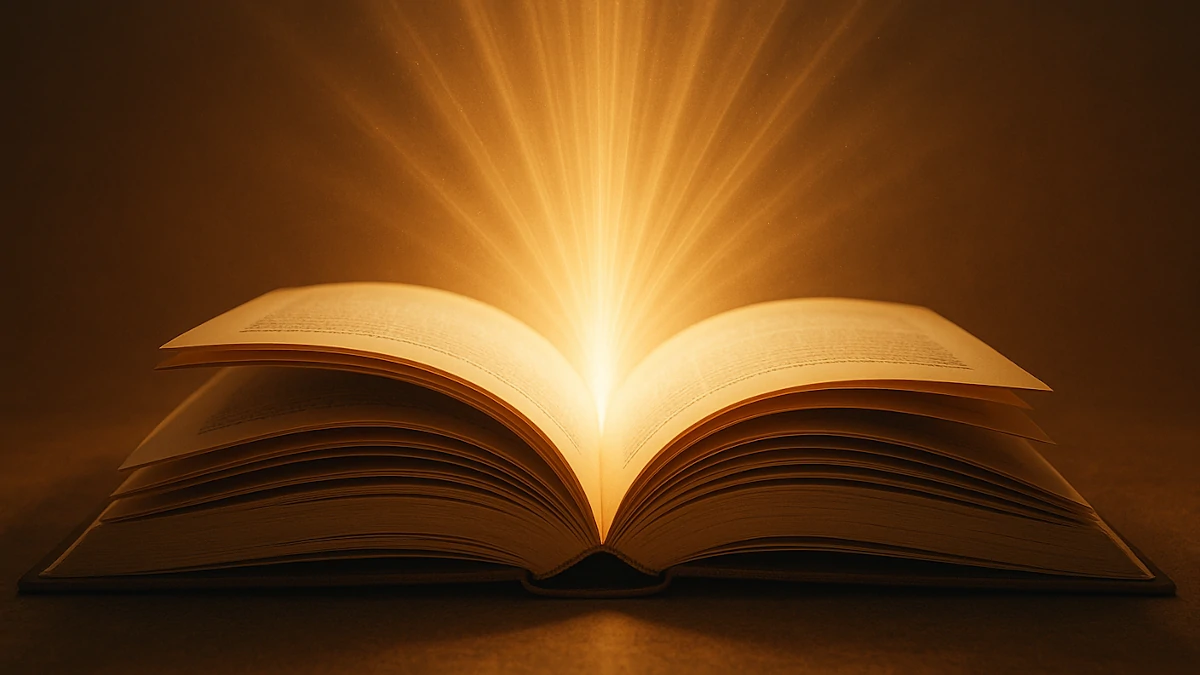 Light from a book